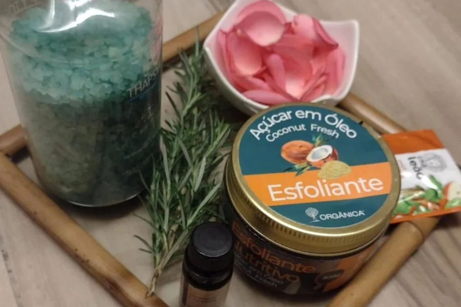 Massagem relaxante com toque suave